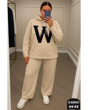 ЖЕНСКИЙ КОСТЮМ ДВОЙКА ТКАНЬ ВЯЗАНАЯ КАШЕМИР ТЁПЛИ