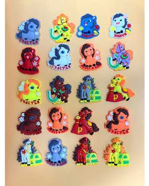 Новогодние магниты Размер: 5см*4см В упаковке 100шт разные