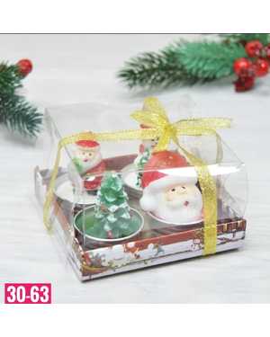 Свечи новогодние 2026 Размер коробки: 6х10см Размер Свечи : 4х6 см Набор 4 шт