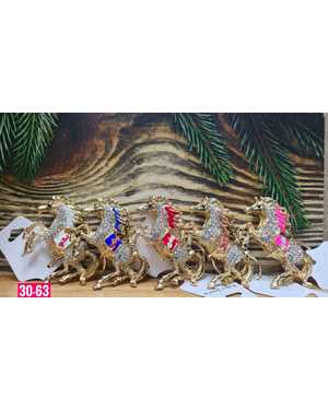 Брелок С Лошадью декоративный со стразами Размер 7х12см без выбора