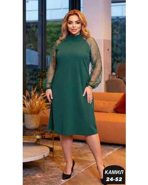 ПЛАТЬЕ ТКАНЬ БАРБИ РУКАВА ШИФОН С ЖЕМЧУГ