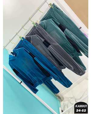 ЖЕНСКИЙ КОСТЮМ ДВОЙКА ТКАНЬ ВЕЛЮР