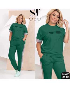 ЖЕНСКИЙ КОСТЮМ ТКАНЬ ТРИКОТАЖ С СУБЛИМАЦИЕЙ