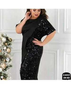 ПЛАТЬЕ ТКАНЬ МЯГКИЙ ТРИКОТАЖ, ПАЙЕТКИ