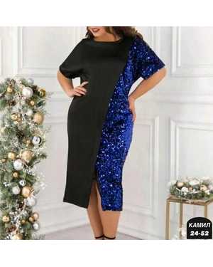 ПЛАТЬЕ ТКАНЬ МЯГКИЙ ТРИКОТАЖ, ПАЙЕТКИ