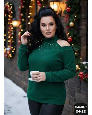 БЛУЗКА ТКАНЬ ВЯЗАНЫЕ ВАФЛИ