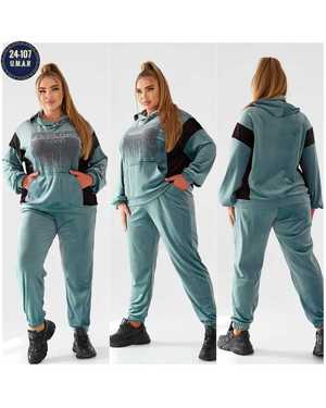 ЖЕНСКИЙ КОСТЮМ ДВОЙКА ТКАНЬ ВЕЛЮР