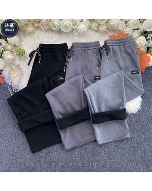 ШТАНЫ ТКАНЬ ТРИКОТАЖ С МЕХОМ