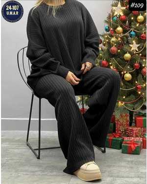 КОМПЛЕКТ СВИТЕР И БРЮКИ ТКАНЬ КАШЕМИР
