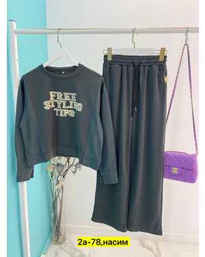 ЖЕНСКИЙ КОСТЮМ ДВОЙКА ТКАНЬ ДВУХНИТКА