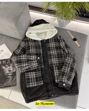 КУРТКА ТКАНЬ ДЖИНСОВАЯ, ХЛОПОК