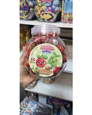 Жевательная резинка с кислой начинкой В упаковке 50шт по 10гр