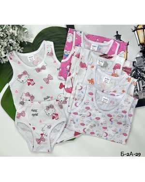 КОМПЛЕКТ МАЙКА С ТРУСАМИ ТКАНЬ 100% ХЛОПОК В упаковке 5 шт ОДНОГО РАЗМЕР И РАЗНЫЕ РАСЦВЕТКИ