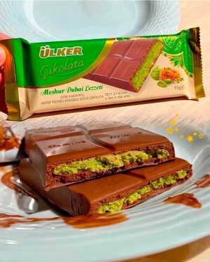 ДУБАЙСКИЙ ШОКОЛАД С КАДАИФИ И ФИСТАШКОЙ 93гр