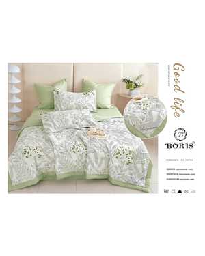 Комплект постельного белья с готовым одеялом Boris. Ткань: Сатин плотный Плотность: 150гр Наполнитель одеяло: Шелк(возможно замена на похожее)