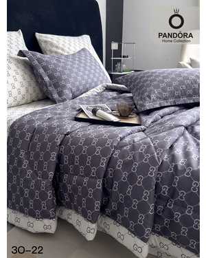 Комплект постельного белья с готовым одеялом “PANDORA”. Ткань: Сатин Наполнитель одеяло: Микрогель & Шелк(возможно замена на похожее)