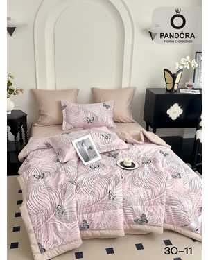 Комплект постельного белья с готовым одеялом “PANDORA”. Ткань: Сатин Наполнитель одеяло: Микрогель & Шелк(возможно замена на похожее)