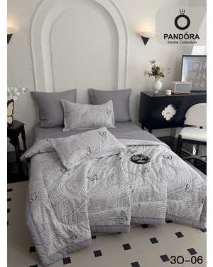 Комплект постельного белья с готовым одеялом “PANDORA”. Ткань: Сатин Наполнитель одеяло: Микрогель & Шелк(возможно замена на похожее)