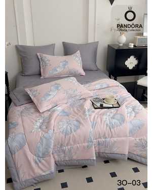 Комплект постельного белья с готовым одеялом “PANDORA”. Ткань: Сатин Наполнитель одеяло: Микрогель & Шелк(возможно замена на похожее)