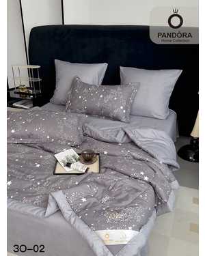 Комплект постельного белья с готовым одеялом “PANDORA”. Ткань: Сатин Наполнитель одеяло: Микрогель & Шелк(возможно замена на похожее)