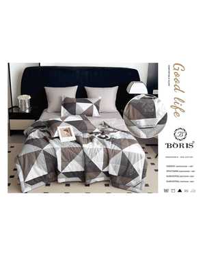 Комплект постельного белья с готовым одеялом Boris Ткань: Сатин Хлопок Наполнитель одеяло: Шелк Плотность ткани: 150гр(возможно замена на похожее)