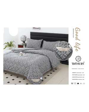 Комплект постельного белья с готовым одеялом Boris Ткань: Сатин Хлопок Наполнитель одеяло: Шелк Плотность ткани: 150гр(возможно замена на похожее)