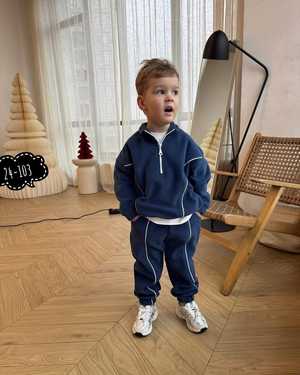 ДЕТСКИЙ КОСТЮМ ДВОЙКА ТКАНЬ ДВУХСТОРОННИЙ ФЛИС