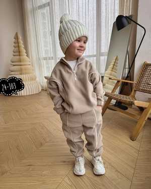 ДЕТСКИЙ КОСТЮМ ДВОЙКА ТКАНЬ ДВУХСТОРОННИЙ ФЛИС