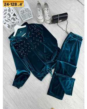 ЖЕНСКИЙ КОСТЮМ ДВОЙКА ТКАНЬ ВЕЛЮР