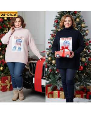 СВИТЕР ТКАНЬ КАШЕМИР ФАБРИЧНЫЙ