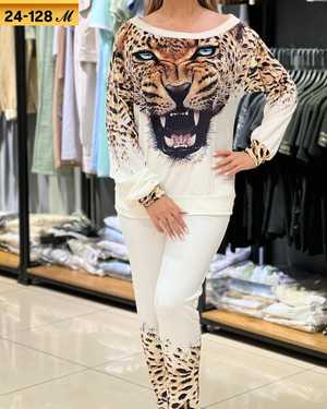 ЖЕНСКИЙ КОСТЮМ ДВОЙКА ТКАНЬ ТРИКОТАЖ С СУБЛИМАЦИЯ