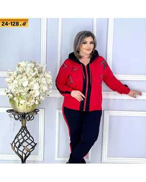 ЖЕНСКИЙ КОСТЮМ ДВОЙКА ТКАНЬ ТРИКОТАЖ