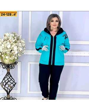 ЖЕНСКИЙ КОСТЮМ ДВОЙКА ТКАНЬ ТРИКОТАЖ