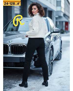 ШТАНЫ ТКАНЬ КОЖА, ТРИКОТАЖ СТРЕЙЧ