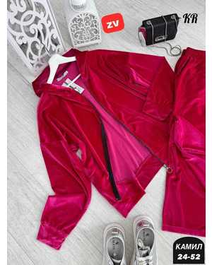 ЖЕНСКИЙ КОСТЮМ ДВОЙКА ТКАНЬ ЛОМАНЫЙ ВЕЛЮР