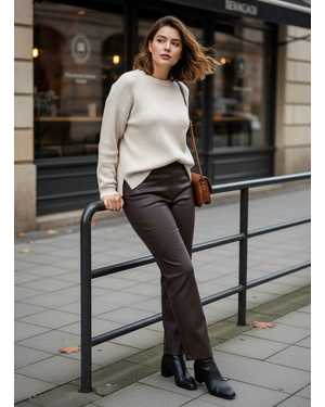 БРЮКИ ТКАНЬ КОЖА