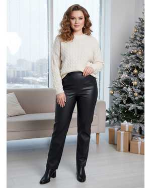 БРЮКИ ТКАНЬ КОЖА