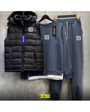 МУЖСКОЙ КОСТЮМ ТРОЙКА В РАЗМЕР ТКАНЬ ДВУНИТКА