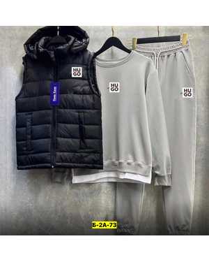 МУЖСКОЙ КОСТЮМ ТРОЙКА В РАЗМЕР ТКАНЬ ДВУНИТКА