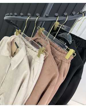 ЖЕНСКИЙ КОСТЮМ ДВОЙКА В РАЗМЕР ТКАНЬ СПАНДЕКС ЗАМШЕВАЯ ТЁПЛЫЙ