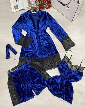 ЖЕНСКИЙ КОСТЮМ ТРОЙКА В РАЗМЕР ТКАНЬ ВЕЛЮР