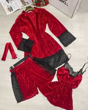 ЖЕНСКИЙ КОСТЮМ ТРОЙКА В РАЗМЕР ТКАНЬ ВЕЛЮР