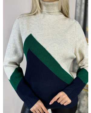 СВИТЕР ТКАНЬ 48% КАШЕМИР, 29% ШЕРСТЬ, 18% ХЛОПОК, 5% ЭЛАСТАН