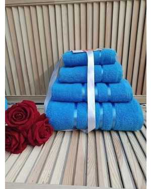 Набор из четырех махровых полотенец. Размеры 70-130-1-шт 50-80-1-шт 40-60-1-шт 30-50-1-шт