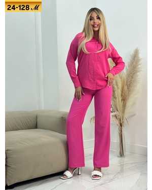 ЖЕНСКИЙ КОСТЮМ ДВОЙКА ТКАНЬ ЛЕН