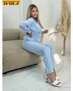 ЖЕНСКИЙ КОСТЮМ ДВОЙКА ТКАНЬ ЛЕН