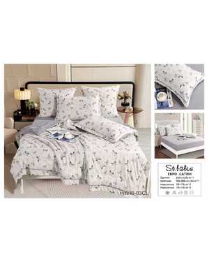 Комплект постельного белья с готовым одеялом. Ткань: хлопок вискоза Простынь на резинке(возможно замена на похожее)