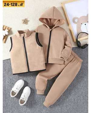 ДЕТСКИЙ КОСТЮМ ТРОЙКА ТКАНЬ ФЛИС С НАЧЁСОМ