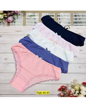 Женские трусики. В упаковке 5шт один размер разные цвета