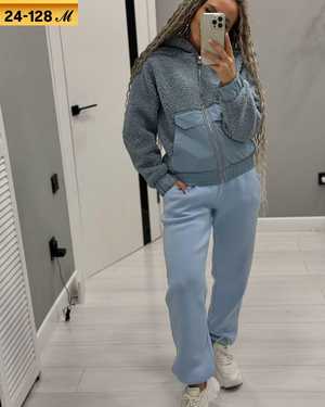 ЖЕНСКИЙ КОСТЮМ ДВОЙКА ТКАНЬ БАРАШКА С ФЛИСОМ